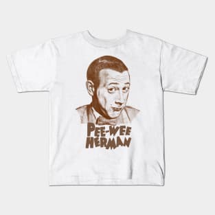 Pee Wee Herman ~ Retro Vintage Sketches Kids T-Shirt